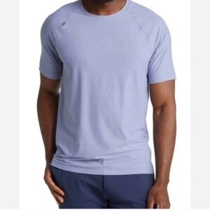 Rhone Size Large Reign Short Sleeve Athletic T-Shirt In Purple Ice